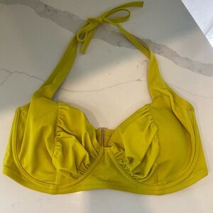 Lime Green halter bikini top! 38DD